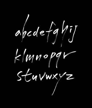 vektör yazı tipleri / el yazısı kaligrafi 