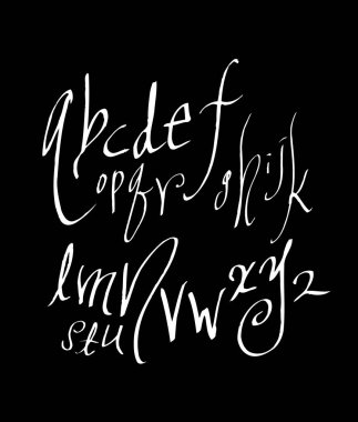vektör yazı tipleri / el yazısı kaligrafi 