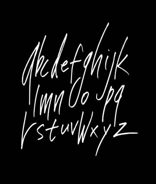 vektör yazı tipleri / el yazısı kaligrafi 