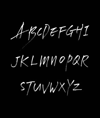 vektör yazı tipleri / el yazısı kaligrafi 