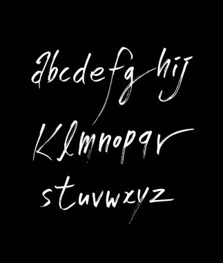 vektör yazı tipleri / el yazısı kaligrafi 