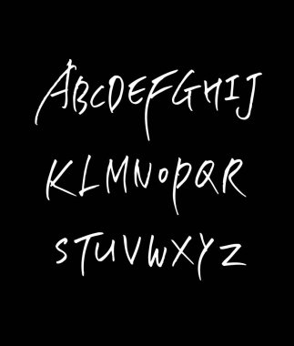 vektör yazı tipleri / el yazısı kaligrafi