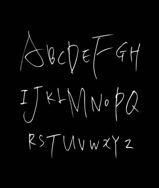 vektör yazı tipleri / el yazısı kaligrafi