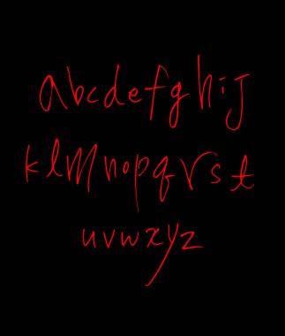 vektör yazı tipleri / el yazısı kaligrafi