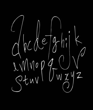 vektör yazı tipleri / el yazısı kaligrafi