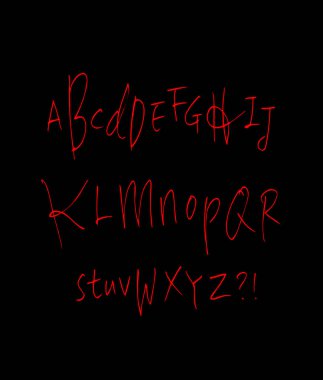 vektör yazı tipleri / el yazısı kaligrafi