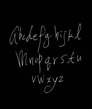 vektör yazı tipleri / el yazısı kaligrafi