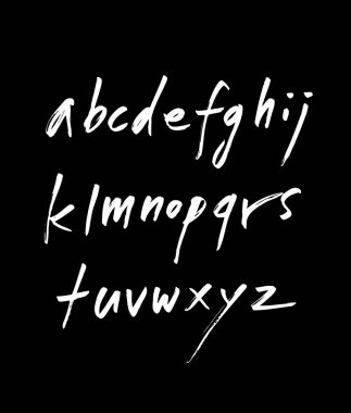 vektör yazı tipleri / el yazısı kaligrafi