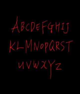 vektör yazı tipleri / el yazısı kaligrafi