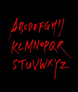 vektör yazı tipleri / el yazısı kaligrafi