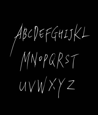 vektör yazı tipleri / el yazısı kaligrafi