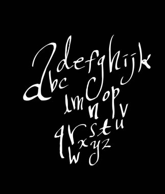 vektör yazı tipleri / el yazısı kaligrafi