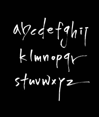 vektör yazı tipleri / el yazısı kaligrafi