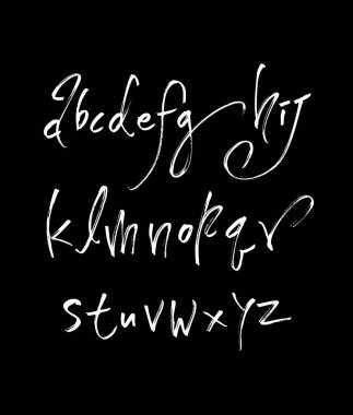 vektör yazı tipleri / el yazısı kaligrafi