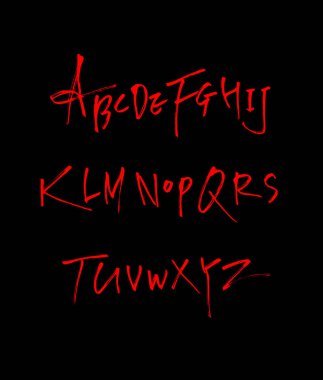 vektör yazı tipleri / el yazısı kaligrafi