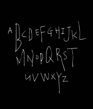 vektör yazı tipleri / el yazısı kaligrafi