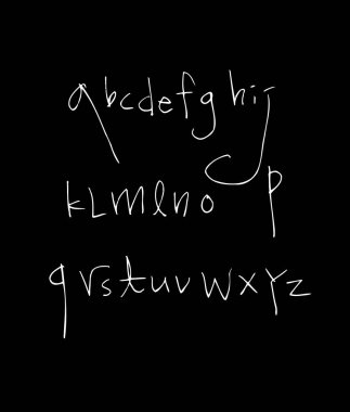 vektör yazı tipleri / el yazısı kaligrafi
