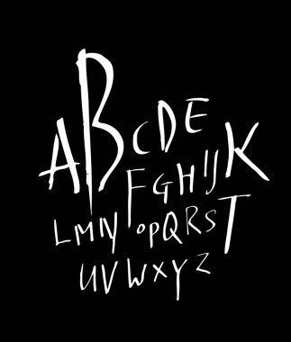 vektör yazı tipleri / el yazısı kaligrafi