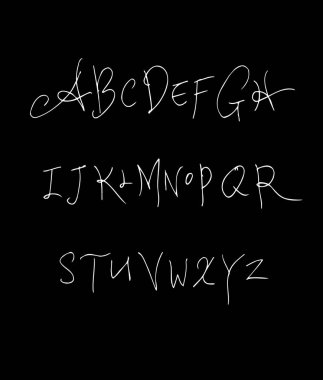 vektör yazı tipleri / el yazısı kaligrafi
