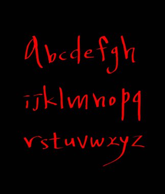 vektör yazı tipleri / el yazısı kaligrafi