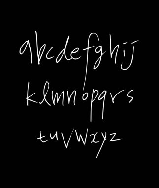 vektör yazı tipleri / el yazısı kaligrafi