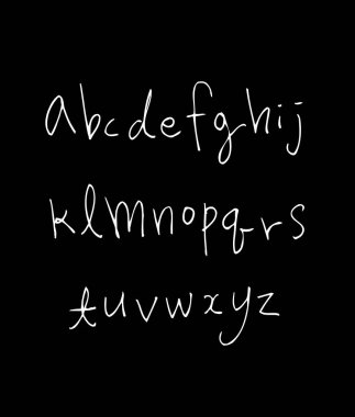 vektör yazı tipleri / el yazısı kaligrafi