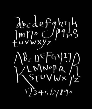 vektör yazı tipleri / el yazısı kaligrafi