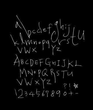 vektör yazı tipleri / el yazısı kaligrafi