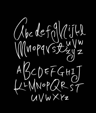 vektör yazı tipleri / el yazısı kaligrafi