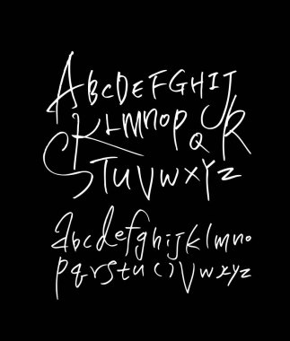 vektör yazı tipleri / el yazısı kaligrafi