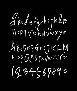 vektör yazı tipleri / el yazısı kaligrafi