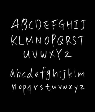 vektör yazı tipleri / el yazısı kaligrafi