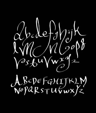vektör yazı tipleri / el yazısı kaligrafi
