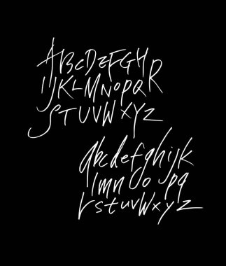 vektör yazı tipleri / el yazısı kaligrafi