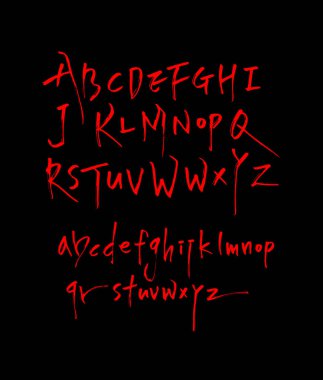 vektör yazı tipleri / el yazısı kaligrafi