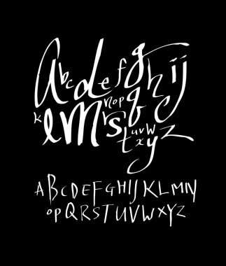 vektör yazı tipleri / el yazısı kaligrafi