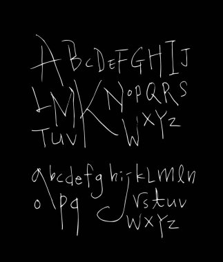 vektör yazı tipleri / el yazısı kaligrafi