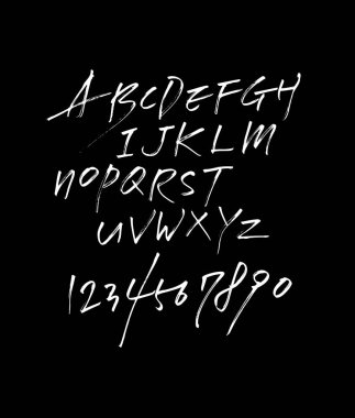 vektör yazı tipleri / el yazısı kaligrafi