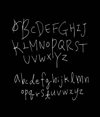 vektör yazı tipleri / el yazısı kaligrafi