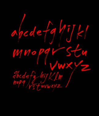 vektör yazı tipleri / el yazısı kaligrafi