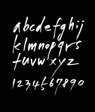 vektör yazı tipleri / el yazısı kaligrafi