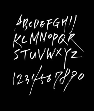 vektör yazı tipleri / el yazısı kaligrafi