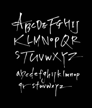 vektör yazı tipleri / el yazısı kaligrafi