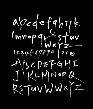 vektör yazı tipleri / el yazısı kaligrafi