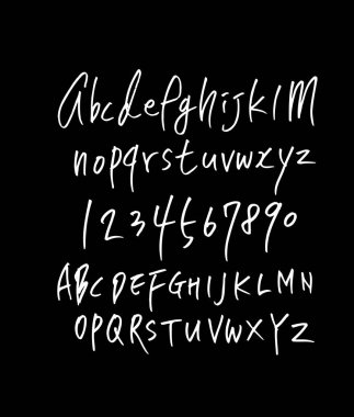 vektör yazı tipleri / el yazısı kaligrafi