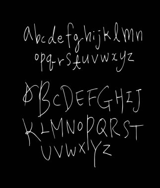 vektör yazı tipleri / el yazısı kaligrafi