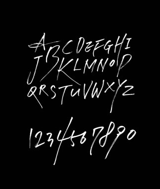 vektör yazı tipleri / el yazısı kaligrafi