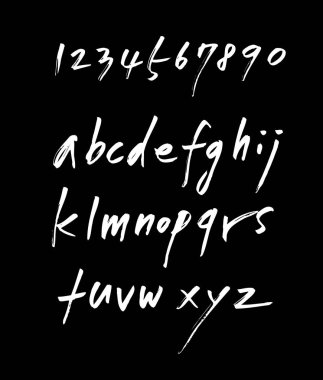 vektör yazı tipleri / el yazısı kaligrafi