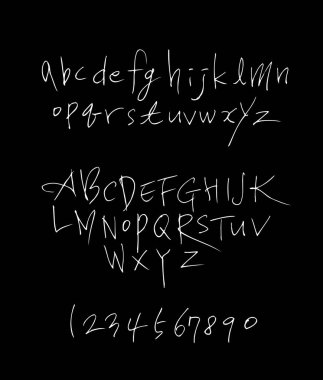 vektör yazı tipleri / el yazısı kaligrafi