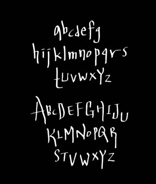 vektör yazı tipleri / el yazısı kaligrafi